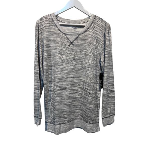 FELINA WOMENS TAYLOR BOYFRIEND SLEEP LOUNGE TOP LIGHT GRAY SIZE SMALL - Picture 1 of 10